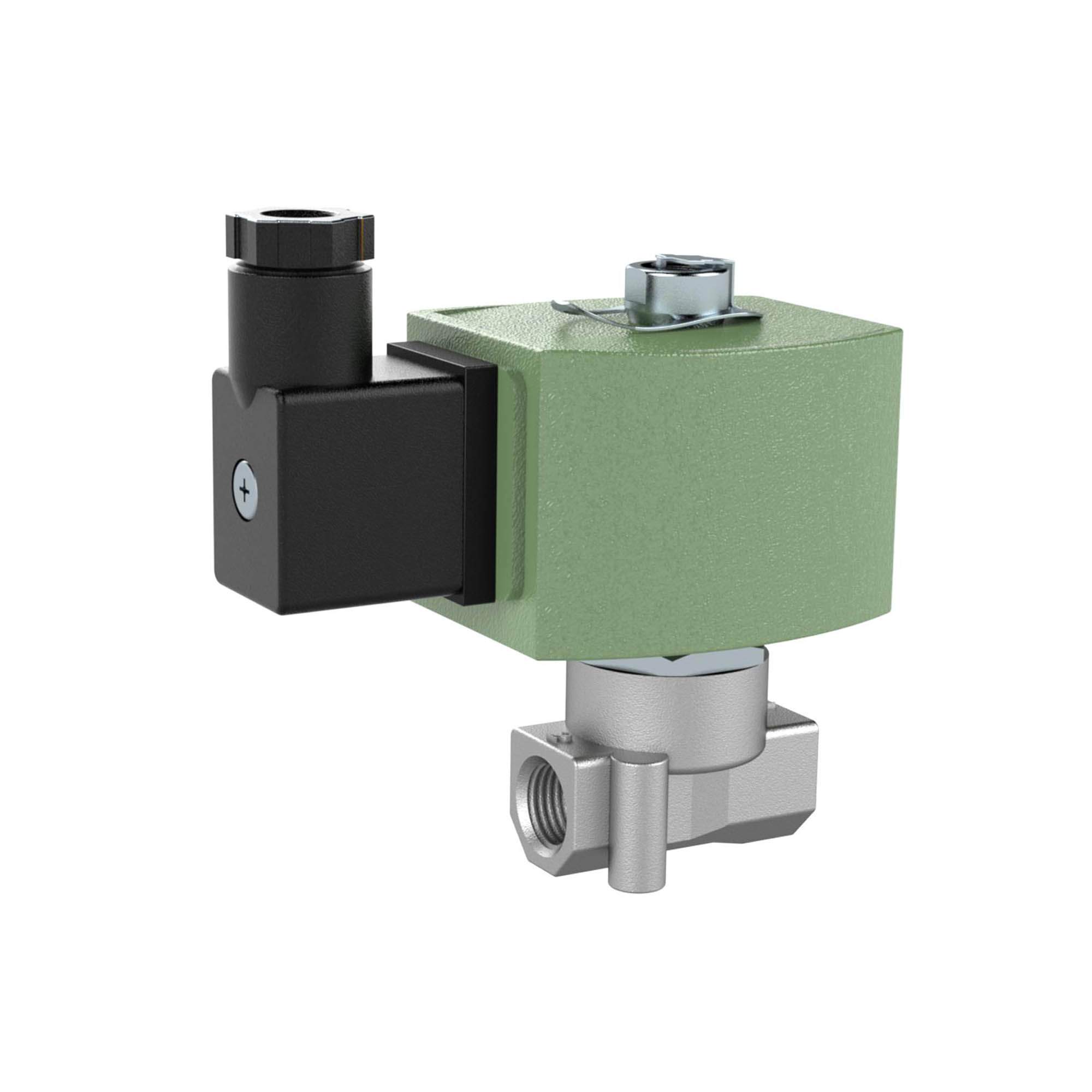 3/2-way solenoid valve, Stainless steel, NC - Riegler K914