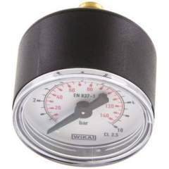 Wika MW 1040 Manometer waagerecht (KU/Ms), 40mm, 0-10 bar, G 1/8"