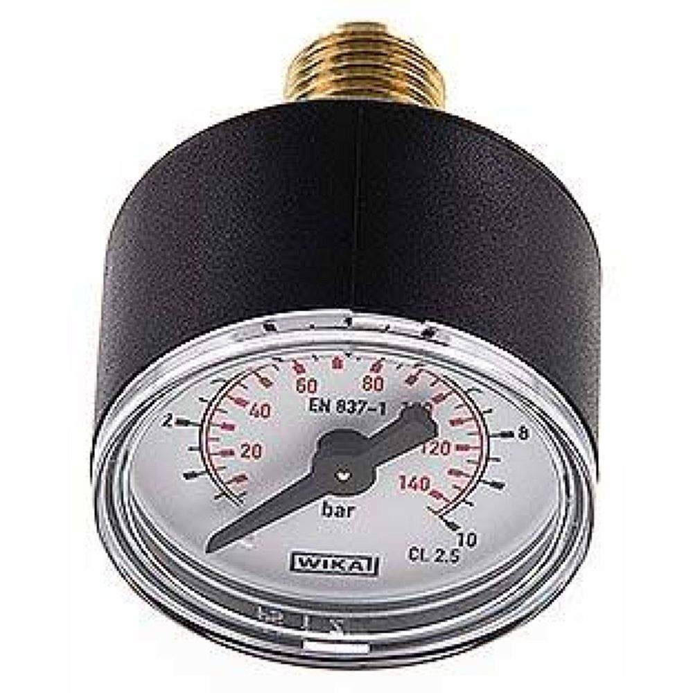 Wika MW 1044 Manometer waagerecht (KU/Ms), 40mm, 0-10 bar, G 1/4"