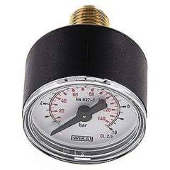 Wika MW 1044 Manometer waagerecht (KU/Ms), 40mm, 0-10 bar, G 1/4"