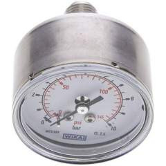 Wika MW 1050 ES ES-Manometer waagerecht, 50mm, 0-10 bar, G 1/4"