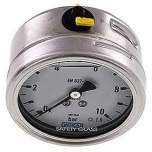 Wika MW 1063 GLY ES Chemie-Glycerin-Manometer waagerecht, 63mm, 0-10bar