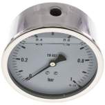 MW 1100 GLY CRE Glycerin-Manometer waagerecht (CrNi/Ms),100mm, 0-1bar