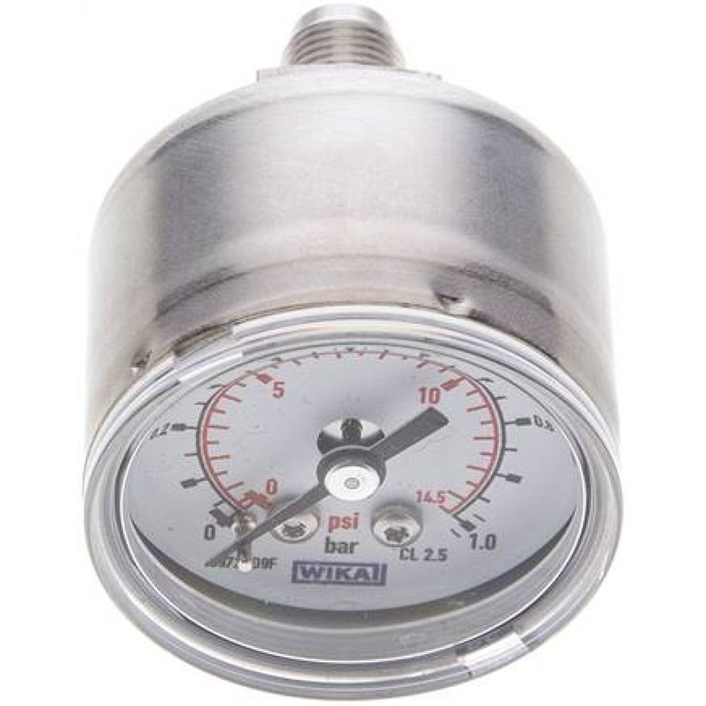 Wika MW 140 ES ES-Manometer waagerecht, 40mm, 0-1 bar, G 1/8"