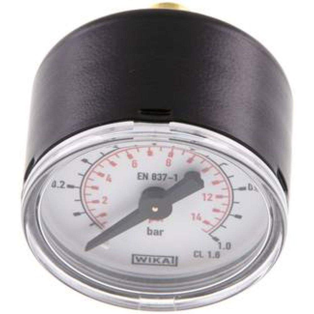 Wika MW 140 ST Manometer waagerecht (ST/Ms), 40mm, 0-1 bar, G 1/8"