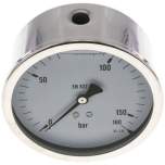 MW 160100 GLY CRE Glycerin-Manometer waagerecht (CrNi/Ms),100mm, 0-160bar