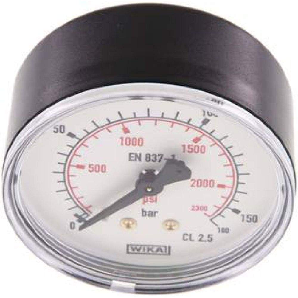 Wika MW 16063 Manometer waagerecht (KU/Ms), 63mm, 0-160 bar, G 1/4"