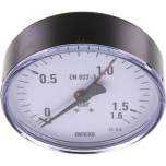 Wika MW 1,6100 Manometer waagerecht, 100mm, 0-1,6 bar