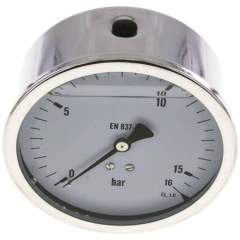 MW 16100 GLY CRE Glycerin-Manometer waagerecht (CrNi/Ms),100mm, 0-16bar