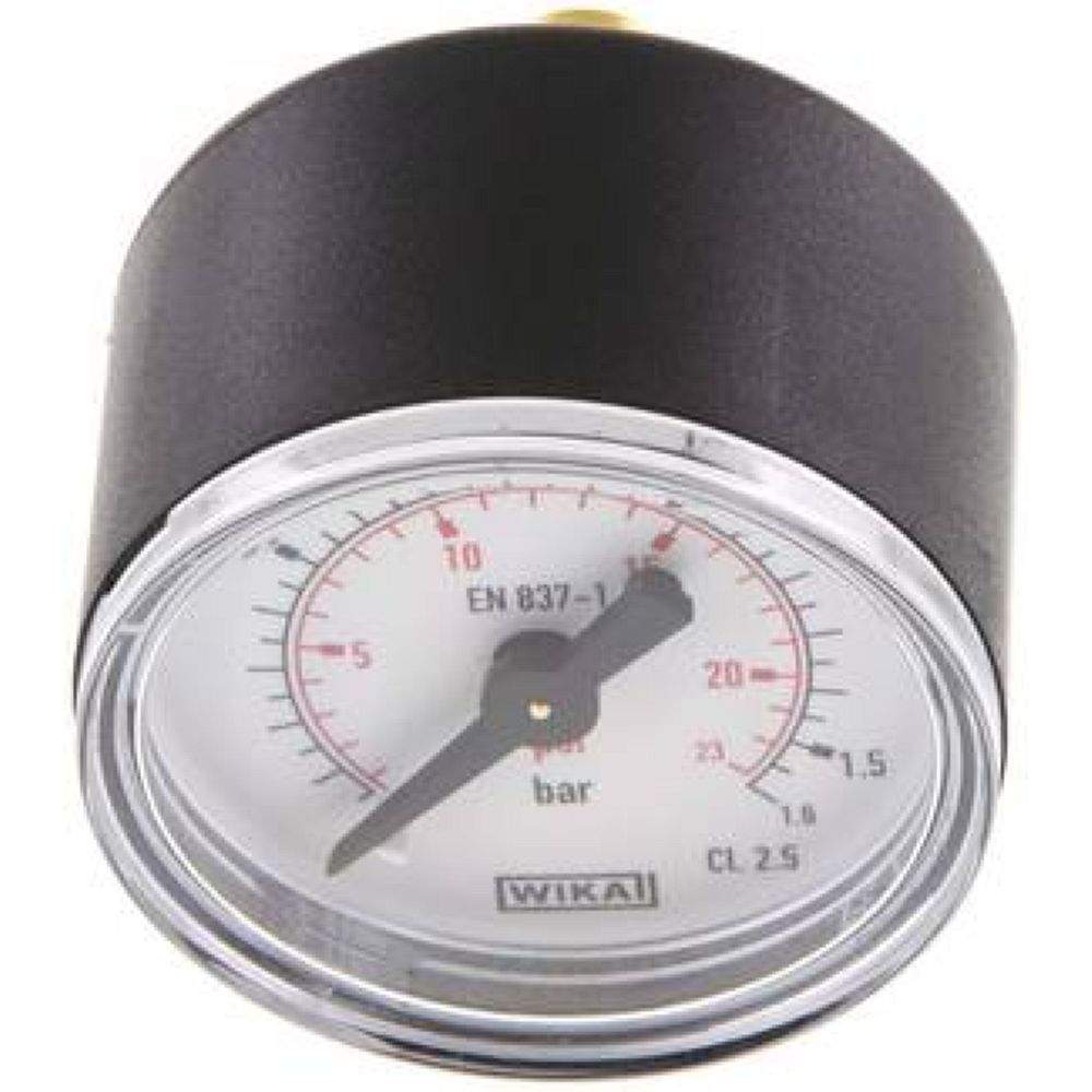 Wika MW 1,640 Manometer waagerecht (KU/Ms), 40mm, 0-1,6 bar, G 1/8"
