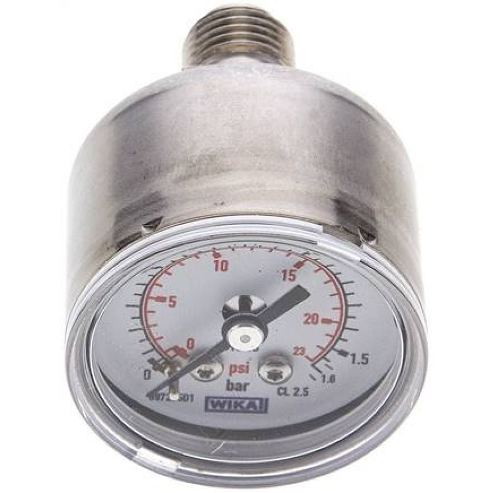 Wika MW 1,644 ES ES-Manometer waagerecht, 40mm, 0-1,6 bar, G 1/4"
