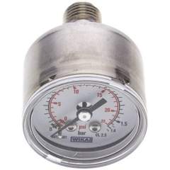 Wika MW 1,644 ES ES-Manometer waagerecht, 40mm, 0-1,6 bar, G 1/4"