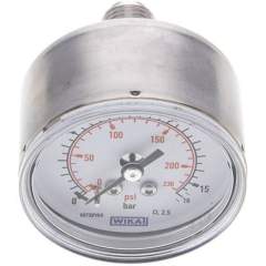 Wika MW 1650 ES ES-Manometer waagerecht, 50mm, 0-16 bar, G 1/4"