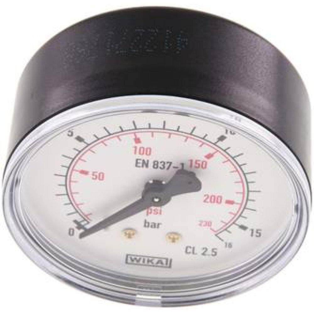 Wika MW 1663 Manometer waagerecht (KU/Ms), 63mm, 0-16 bar, G 1/4"