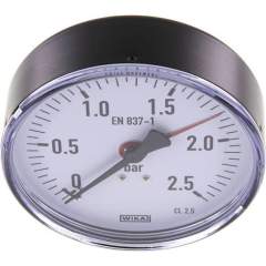 Wika MW 2,5100 Manometer waagerecht, 100mm, 0-2,5 bar