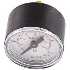 Wika MW 2,540 Manometer waagerecht (KU/Ms), 40mm, 0-2,5 bar, G 1/8"