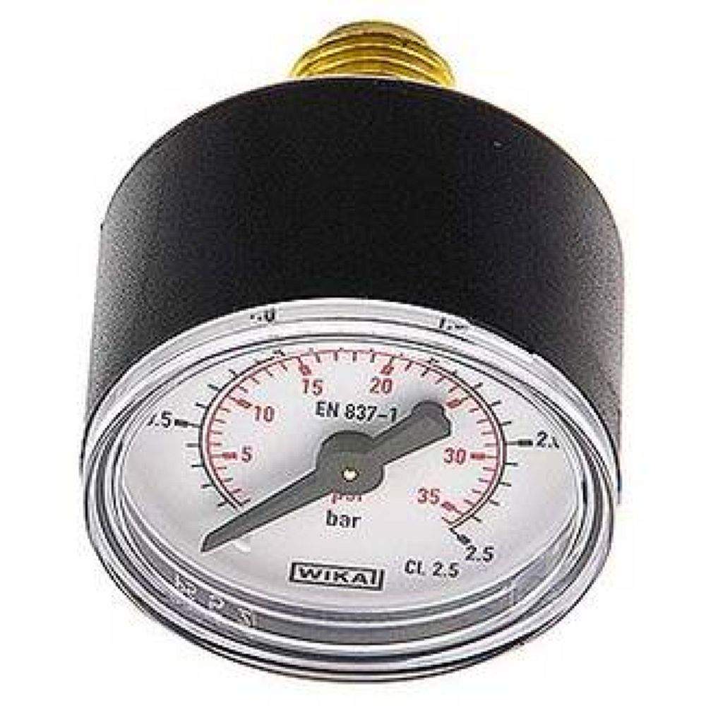 Wika MW 2,544 Manometer waagerecht (KU/Ms), 40mm, 0-2,5 bar, G 1/4"