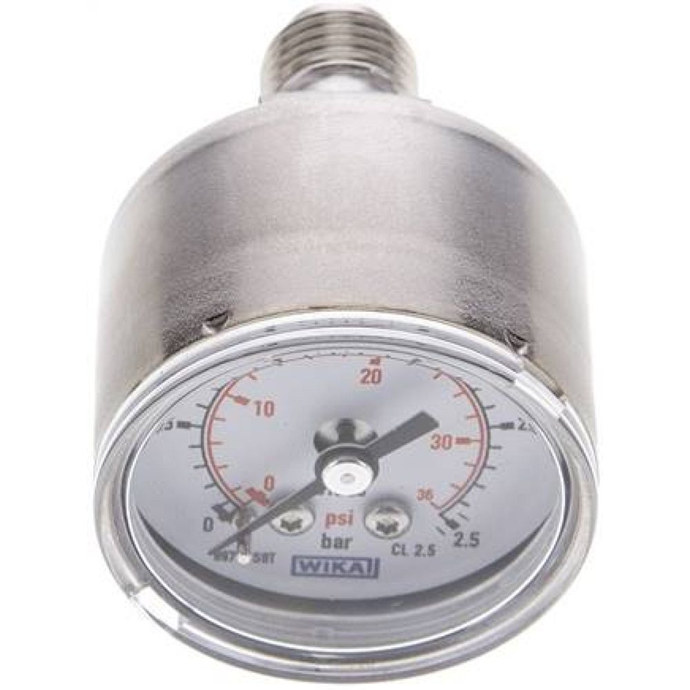 Wika MW 2,544 ES ES-Manometer waagerecht, 40mm, 0-2,5 bar, G 1/4"