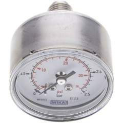 Wika MW 2,550 ES ES-Manometer waagerecht, 50mm, 0-2,5 bar, G 1/4"