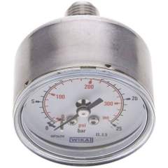 Wika MW 2550 ES ES-Manometer waagerecht, 50mm, 0-25 bar, G 1/4"