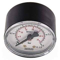 Wika MW 2,558 Manometer waagerecht (KU/Ms), 50mm, 0-2,5 bar, G 1/8"