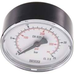 Wika MW 2563 Manometer waagerecht (KU/Ms), 63mm, 0-25 bar, G 1/4"
