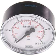 Wika MW 2,563 Manometer waagerecht (KU/Ms), 63mm, 0-2,5 bar, G 1/4"