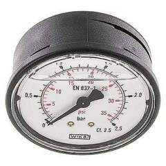 Wika MW 2,563 GLY Glycerin-Manometer waagerecht (KU/Ms), 63mm, 0-2,5 bar