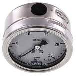 Wika MW 2563 GLY ES Chemie-Glycerin-Manometer waagerecht, 63mm, 0-25bar