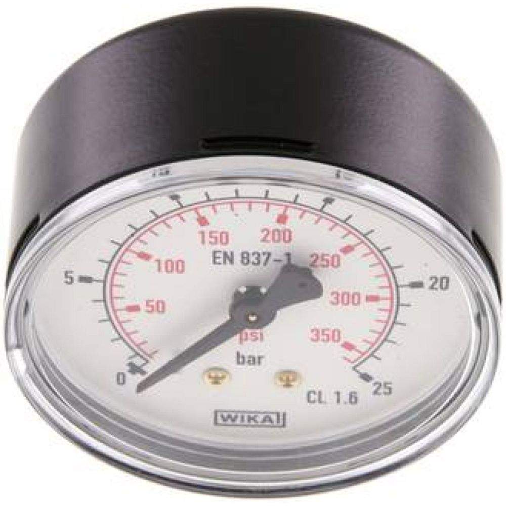 Wika MW 2563 ST Manometer waagerecht (ST/Ms), 63mm, 0-25 bar, G 1/4"