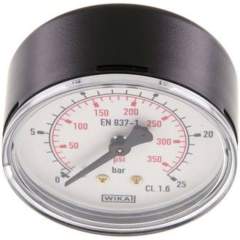 Wika MW 2563 ST Manometer waagerecht (ST/Ms), 63mm, 0-25 bar, G 1/4"