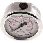 Wika MW 40063 GLY CR Glycerin-Manometer waagerecht (CrNi/Ms),63mm, 0-400bar