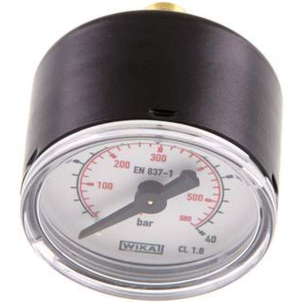 Wika MW 4040 ST Manometer waagerecht (ST/Ms), 40mm, 0-40 bar, G 1/8"
