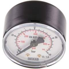 Wika MW 4050 ST Manometer waagerecht (ST/Ms), 50mm, 0-40 bar, G 1/4"