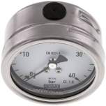 Wika MW 4063 ES Chemie-Manometer waagerecht, 63mm, 0-40 bar