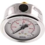 Wika MW 4063 GLY CR Glycerin-Manometer waagerecht (CrNi/Ms),63mm, 0-40bar