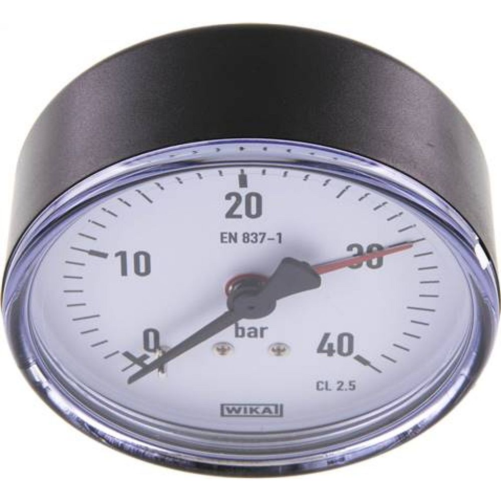 Wika MW 4080 Manometer waagerecht, 80mm, 0-40 bar