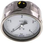 Wika MW 4100 ES Chemie-Manometer waagerecht, 100mm, 0-4 bar