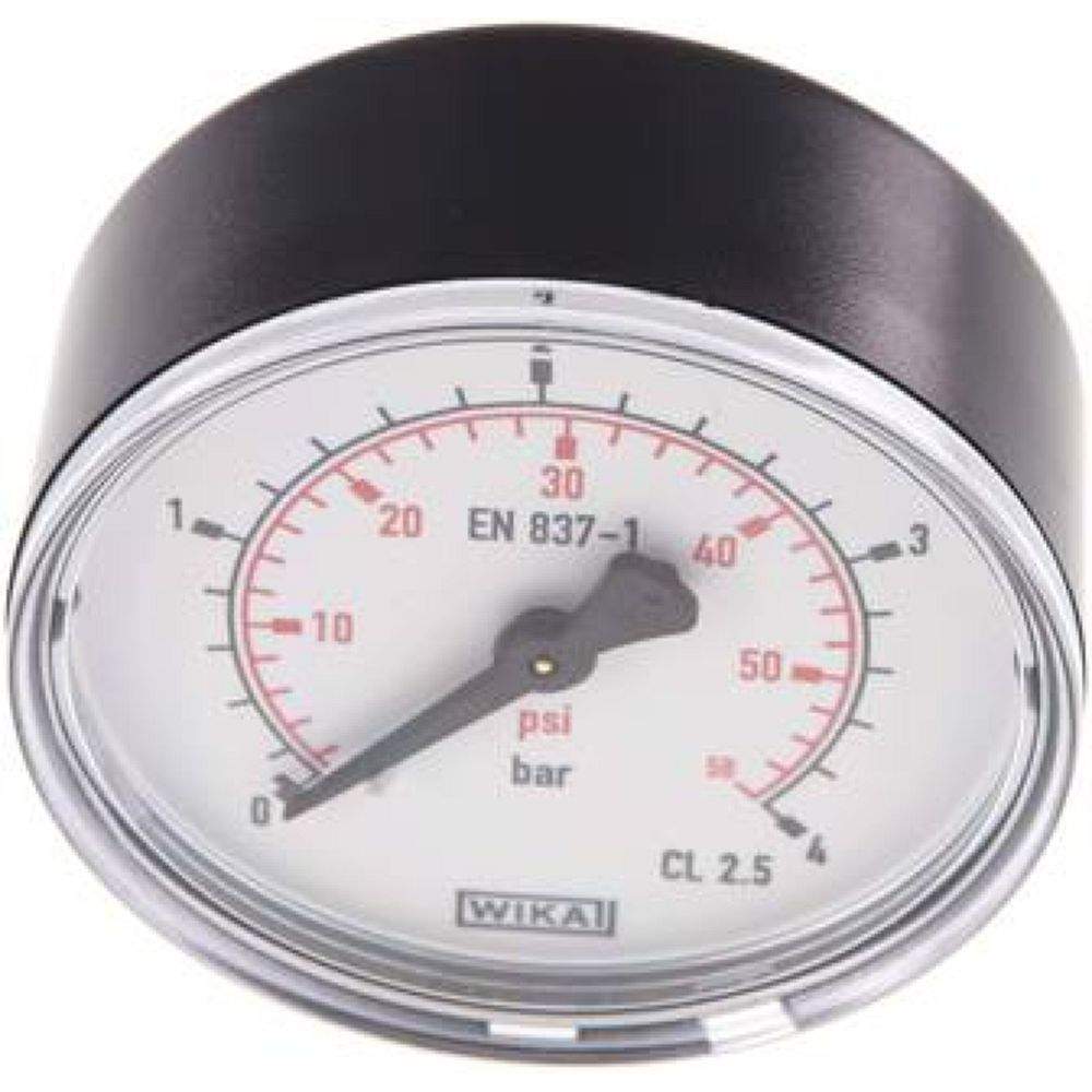 Wika MW 463 Manometer waagerecht (KU/Ms), 63mm, 0-4 bar, G 1/4"