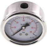 MW 463 GLY CRE Glycerin-Manometer waagerecht (CrNi/Ms),63mm, 0-4bar