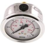 Wika MW 6063 GLY CR Glycerin-Manometer waagerecht (CrNi/Ms),63mm, 0-60bar