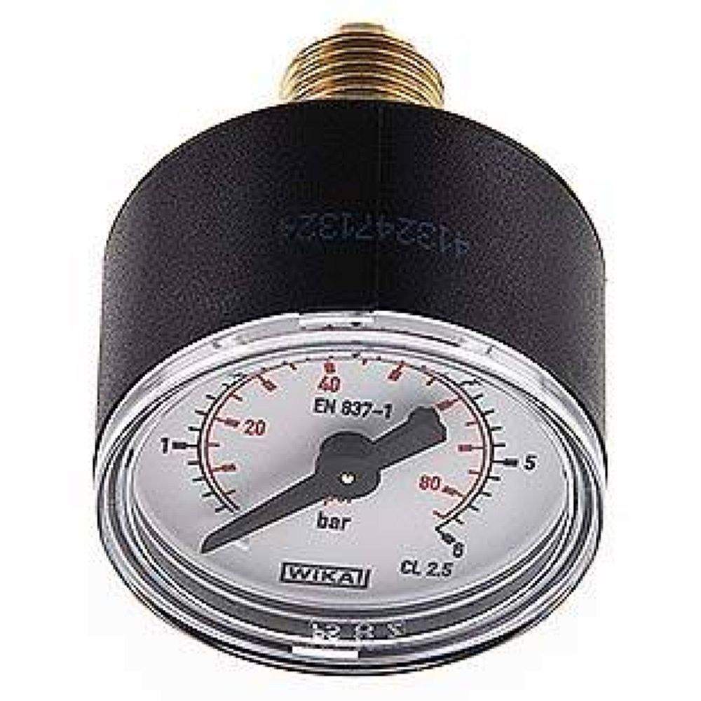 Wika MW 644 Manometer waagerecht (KU/Ms), 40mm, 0-6 bar, G 1/4"