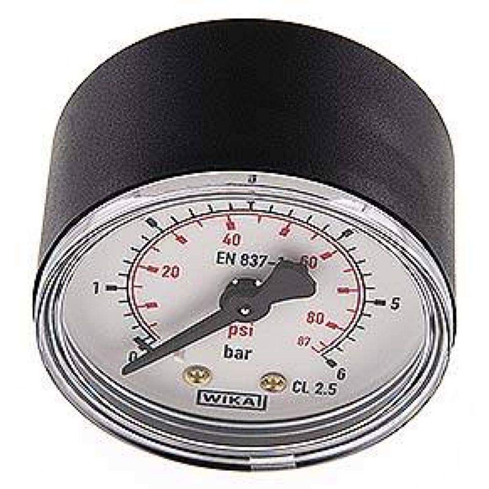 Wika MW 658 Manometer waagerecht (KU/Ms), 50mm, 0-6 bar, G 1/8"