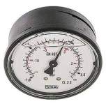 Wika MW -10663 GLY Glycerin-Manometer waagerecht (KU/Ms), 63mm, -1 bis 0,6 bar