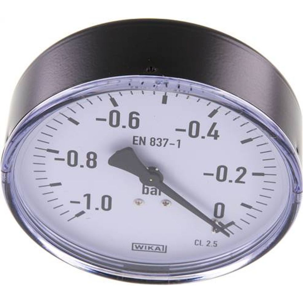 Wika MW -1100 * Manometer waagerecht, 100mm, -1 bis 0 bar