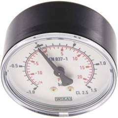 Wika MW -11,563 Manometer waagerecht (KU/Ms), 63mm, -1 bis 1,5 bar, G 1/4"