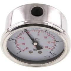 MW -11,563 GLY CRE Glycerin-Manometer waagerecht (CrNi/Ms),63mm, -1 bis 1,5bar