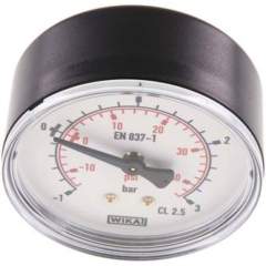 Wika MW -1363 Manometer waagerecht (KU/Ms), 63mm, -1 bis 3 bar, G 1/4"