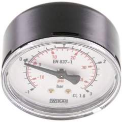 Wika MW -1363 ST Vakuummeter, 63mm, waagerecht , -1 bis 3