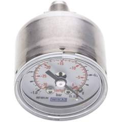 Wika MW -140 ES ES-Manometer waagerecht, 40mm, -1 bis 0 bar, G 1/8"